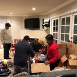 HSSF Volunteers packing items in California